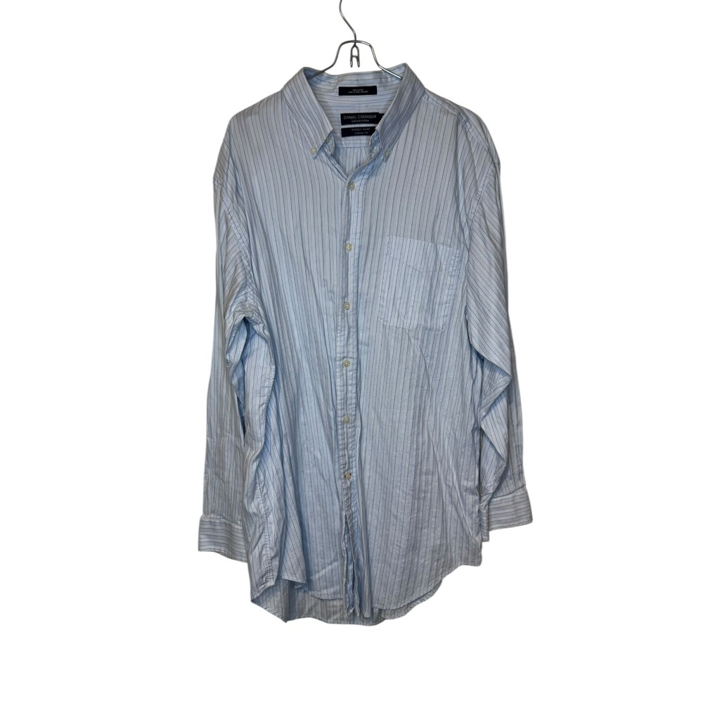Daniel Cremieux Men Shirt Staney Classic Fit Long Sleeve Striped Button Up 17/33